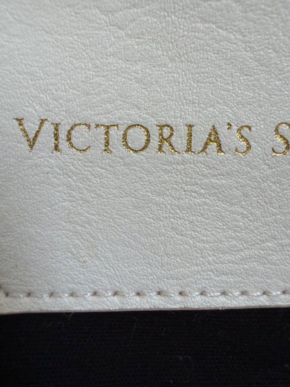Victorias Secret Black & White Canvas Tote/Shoulder Bag With Adjustable Strap - Picture 5 of 16